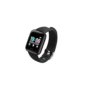 invicto D116 Plus Bluetooth Fitness Smart Fitness Band for Men Women and Kids Activity Tracker (Black)