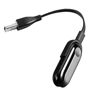 AMASTORE Black Charger USB Charging Cable for MI Smart Band 3