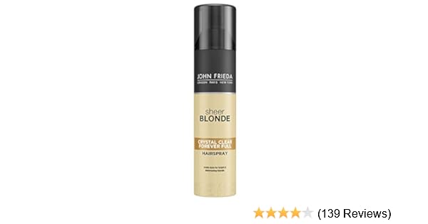 John Frieda Sheer Blonde Crystal Clear Hairspray For Blonde Hair