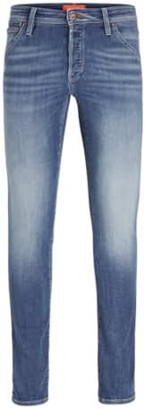 JACK & JONES Jeans da Uomo, Blu Denim, 33W x 34L