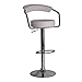Produktbild Hefacy Barhocker Schwarz Barhocker Küche Schwarz Chrom Fußstütze Und Große Basis Für Frühstücksbar, Theke, Küche Und Home Barhocker