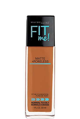 Maybelline New York Fit Me Matte Plus Poreless Foundation Makeup, Coconut (Grundierung für feineres Hautbild)