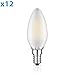 Produktbild ledscom.de E14 LED Kerze Filament Matt 4W =38W 400lm Warm-Weiß für Innen und Außen, 12 Stk.