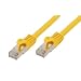 Produktbild Patchkabel mit Rastnasenschutz, Cat. 7 S/FTP PiMF halogenfrei (LSOH), 600MHz, gelb, 15m, Good Connec