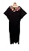 Produktbild (Umlenkrolle schwarz) Damen mit Baumwolle/Polyester Knit Lange Kaftan. One Size Fit UK 10–32