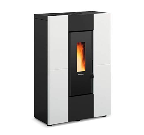 Marilena Plus Poêle à granulés « étroit » canalisé 8 kW Nordica Extraflame NEW (Blanc)