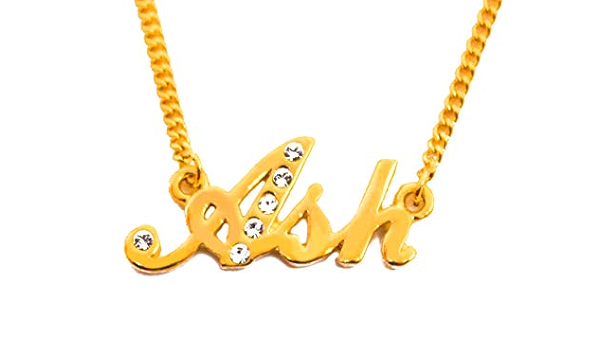 Necklace Ash 18K Gold Plated at Amazon 