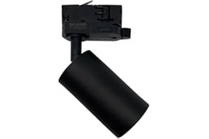 Spot LED sur rail 80° Triphasé NOIR pour ampoule GU10 - SILAMP