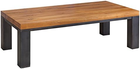 Abingdon Solid Oak Large Coffee Table with Aged Oak Finish 140cm | Wooden Square Storage