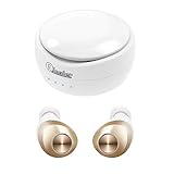 Stabile Bluetooth-Verbindung: Mit der neuesten Bluetooth 5.0-Technologie können zwei getrennte Ohrhörer automatisch gekoppelt werden (nur 3 Sekunden erforderlich). Die Verbindung ist innerhalb einer Bluetooth-Reichweite von 10 m (33 ft) in einer ungehinderten Umgebung stabil. An einigen offenen Stellen kann es sogar eine Verbindungsentfernung von 100 Fuß erreichen.