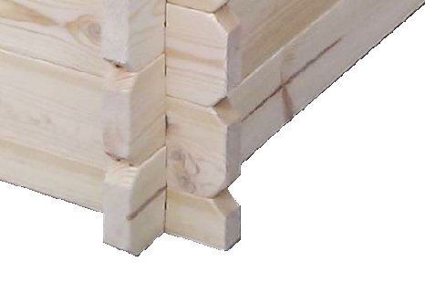 Hochbeet Maria aus 28mm Blockbohlen- H60xL120xB60 - 3