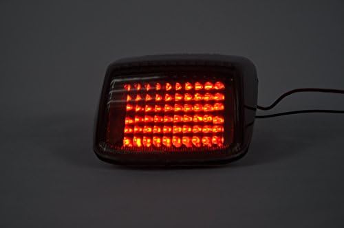 Topzone Moto Clear Lens Motorcycle Led Taillights Brake Tail Light with Integrated Turn Signal Lamp Indicators For Harley Davidson Deuce