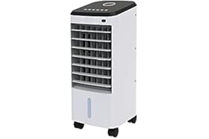 AVIR Enrico Coveri Refrigeratore D’Aria Ad Acqua Con Filtro Purificatore, Telecomando, Timer, 3 Velocità e 60 Watt Di Potenza, Per Casa, Ufficio e Attività Commerciali (Fohn)