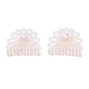 Amazon Brand - Solimo Womens Hair Clips, Pink Butterfly Style, Pack of 2