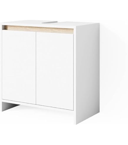 Koop Badkamer Midi Kast Emma Wit/Sonoma Koop Badkamer Midi Kast Emma Wit/Sonoma
