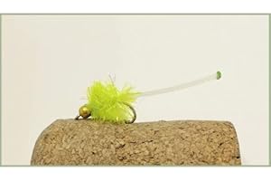 TROUTFLIES UK LURES Vibe Tail Trout Flies 6 Pack, Cats Whiskers Colours, Size 10, For Fly Fishing, Lures