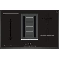 Bosch Plaque de cuisson à induction intégrée à une hotte, Noir