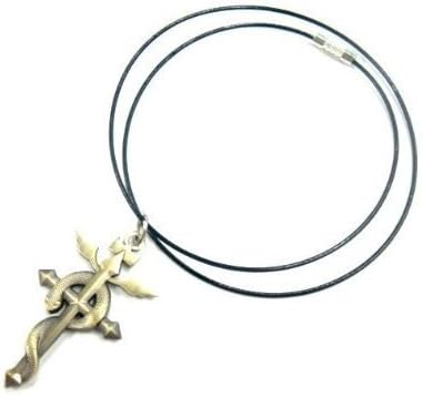 [Emblem rope necklace Alchemist Flamel of steel] spare rope chain with emblem motif necklace Hagaren Ed cross cross cosplay props Accessories Costumes fan Items Collectibles accessories top Alchemist FULLMETAL ALCHEMIST of steel (Full Metal Alchemist) Flamel is scratch resistant (japan import)