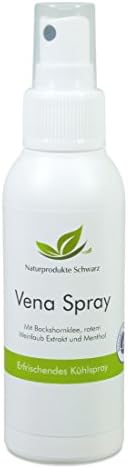 Natural Product Black - VENA Cooling Spray For Heavy Legs - Without Alcohol - 100 ml