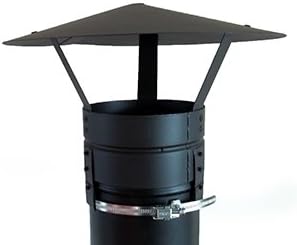 CHIMNEY CAP,RAIN CAP,CHIMNEY COWL WITH SECURING STRAP TO FIT 6''/150MM FLUE PIPE/STOVE PIPE