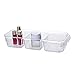 Produktbild 3 Compart 2222 Transparenter Acryl-Organizer für Wattepads, Wattestäbchen, Make-up-Pads, Make-up-Pads, 3 Stück