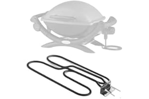 Milodee BBQ Grill Ersatzheizelement Kompatibel mit Weber Q140, Q1400 Grill, Edelstahl-Heizspirale 65620 80342 Heizstab-Heizelemente Grill Zubehör