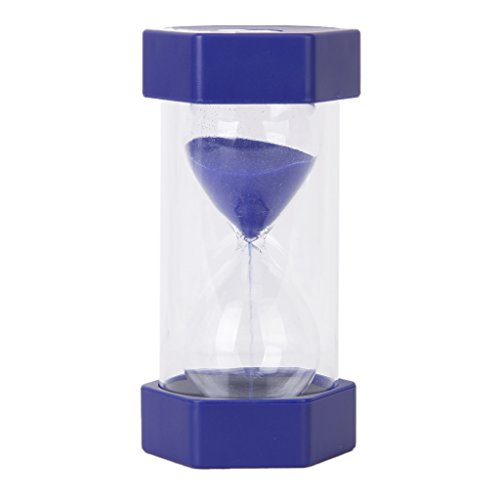 SODIAL(R) Sicherheit Fashion Sanduhr 5 Minuten Sand Timer-Blau - 3