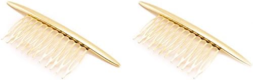 2PCS Metal Hair Clip Simple Design Golden Hair Pin Decoration Clamps for Women Dawnzen®