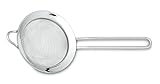 colador acero inoxidable malla fina Colador mediano 3 Claveles 00817 - Colador con Tope, Acero Inoxidable, Plateado, 10 cm