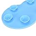 Makeup Brush Cleaning Mat, BESTIM INCUK Cosmetic Brush Cleaner Pad Silicone Washing Tool Scrubber Suction Cup, Blue