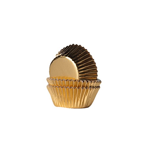 Preisvergleich Produktbild 36 Mini Muffinförmchen, gold