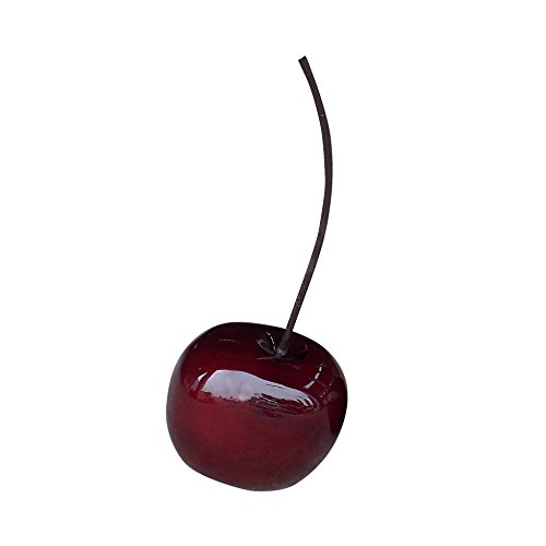 HOMEA Giardino Ciliegia poliresina lacca Rosso Scuro, Poliresina, Rosso Scuro, 37 cm