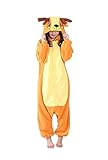 Honeystore Jumpsuit Sika-Hirsch Fasching Halloween Kostüm Sleepsuit Cosplay Pyjama Schlafanzug Erwachsene Unisex Tier Onesize M