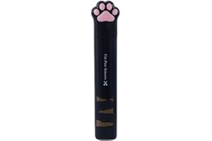 TMSITE Novedad Mini papelería Kawaii Gato Pata Tijeras de Acero Inoxidable Plegable Mano Tijeras, Mini portátil Kawaii Gato Pata Arte Tijeras(Black)