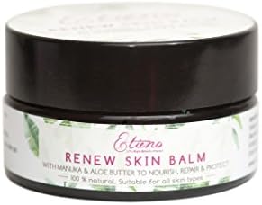Etie'no Beauty Balm & Skin Cream 100% Natural Organic Vegetarian friendly Moisturiser to Soothe Dry, Eczema Prone, itchy Skin, Nappy Rash with Manuka Aloe Echinacea Aloe Butter - 50g