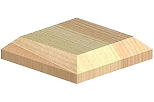 JUST THE JOB SUPPLIES Wooden Post Finial - Treated Pine - Acorn or Ball 50 75 100mm Brown or Green Cap (90mm x 120mm Cap)