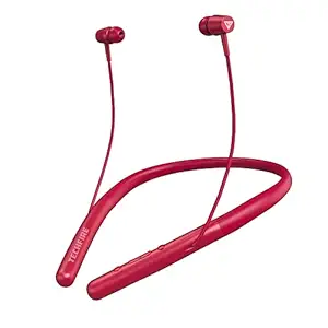 Techfire WH700 Wireless Bluetooth In Ear Neckband Earphone with Mic (Red)