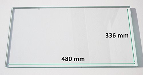Khlschrank Einlegeboden / Glasplatte / Gemsefach  Klarglas 4 mm dick - 480 mm x 336 mm  Direkt vom Glasereifachbetrieb!!!
