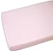 2x Cot 100% Cotton Jersey Fitted Sheet Pink 120 x 60 cm
