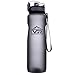 Produktbild VR Trinkflasche 650ml & 1000ml BPA freie Wasserflasche blau & grau | auslaufsichere Sportflasche inkl. Früchtesieb (Blau, 650ml) (Grau, 650ml)