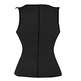 DODOING Damen Sport Vest Hot Neopren Sweat Weste Abnehmen Shirt Taille Trainer Training Korsage Corset Shapewear Korsett Bustier Waist Cincher Unterbrust Korsagen Mit Zipper - 5