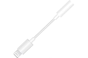 UCGOU Lightning to 3.5 mm Headphone Jack Adapter，[Apple MFI Certified]Support Call+Music Control,iPhone 3.5mm Audio Aux Adapter Dongle Earphone Converter For iPhone 14/13/12/11/XS/8/7 Supports all iOS