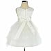 Dressy Daisy Baby Girls' Beaded Satin Tulle Tiered Wedding flower Girl Bridesmaid Dresses Party Dress Size 3 Years Ivory