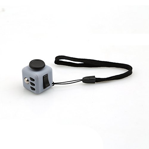 HENGSONG Novelty Mini Cube Toy with Hanging Rope Anxiety Attention Stocking Stuffer Relieves Stress for Children and Adults Gift (Grey + Black) HENGSONG Novelty Mini Cube Toy with Hanging Rope Anxiety Attention Stocking Stuffer Relieves Stress for Children and Adults Gift (Grey + Black)