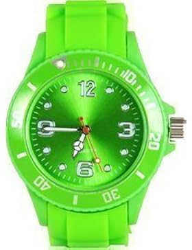 **Premium** GRÜN SILIKON UHR XL Mode UNISEX Armbanduhr Damenuhr Herrenuhr Sport STYLE Trend WATCH stark in der...