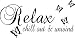 We Sell Wall Art Relax,Chill Out ,Unwind Wall Art Vinyl Sticker Butterflies Bedroom Small Black