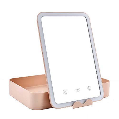 Preisvergleich Produktbild beleuchteter schminkspiegel LED Kosmetikpiegel beleuchtet Dimmbar durch Touch Schminken, Rasieren und Tragen der Kontaktlinsen