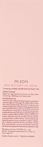 Mizon – Snail Recovery Gel Creme mit Collagen – Anti Falten Schneckengel mit EGF Komplex - 4