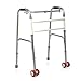 Produktbild ChuanHan Krücken Walker, leichte Faltbare Rollator, Verstellbare Vier-Bein-Edelstahl ältere Wanderer, Reha-Kit für Behinderte,B,1