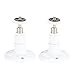 Price comparison product image Smart Security Wall Mount- Adjustable Indoor/Outdoor Mount for Arlo Cam and Other Compatible Models by Dropcessories (2 Pack, White)